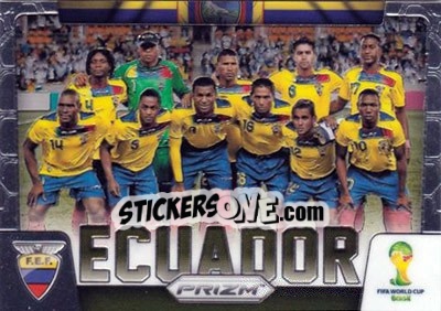 Sticker Ecuador - FIFA World Cup Brazil 2014. Prizm n. TP-12 - Panini