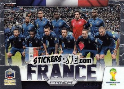 Sticker France - FIFA World Cup Brazil 2014. Prizm n. TP-14 - Panini