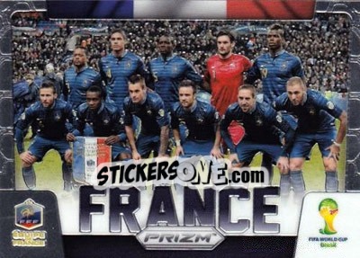 Cromo France - FIFA World Cup Brazil 2014. Prizm - Panini