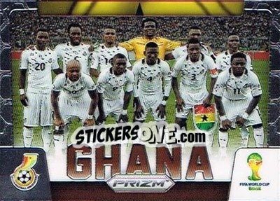 Sticker Ghana - FIFA World Cup Brazil 2014. Prizm n. TP-16 - Panini