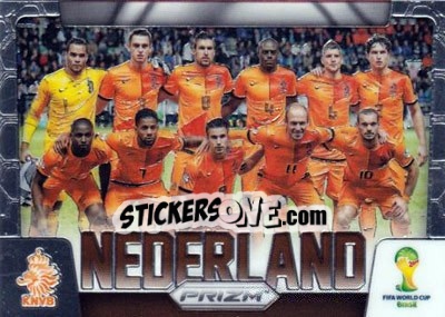 Sticker Nederland - FIFA World Cup Brazil 2014. Prizm - Panini