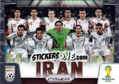 Sticker Iran - FIFA World Cup Brazil 2014. Prizm - Panini