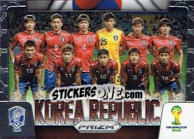 Figurina Korea Republic - FIFA World Cup Brazil 2014. Prizm - Panini