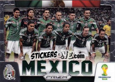 Sticker Mexico - FIFA World Cup Brazil 2014. Prizm - Panini