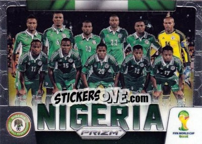 Sticker Nigeria - FIFA World Cup Brazil 2014. Prizm - Panini
