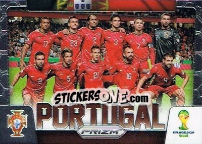 Figurina Portugal - FIFA World Cup Brazil 2014. Prizm - Panini