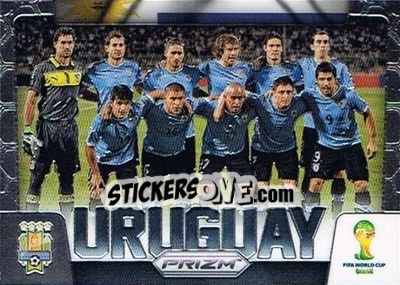 Sticker Uruguay - FIFA World Cup Brazil 2014. Prizm - Panini