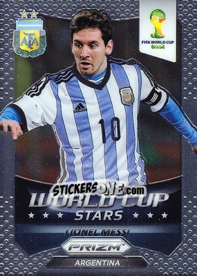 Sticker Lionel Messi - FIFA World Cup Brazil 2014. Prizm n. WCS-1 - Panini