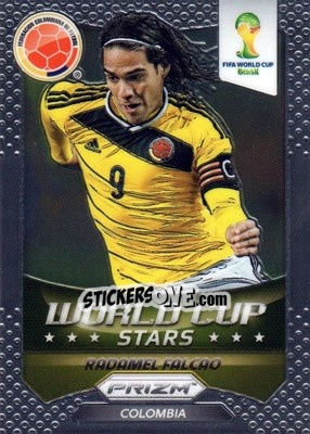 Sticker Radamel Falcao - FIFA World Cup Brazil 2014. Prizm - Panini