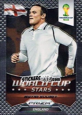 Sticker Wayne Rooney - FIFA World Cup Brazil 2014. Prizm n. WCS-14 - Panini