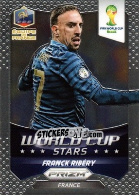 Sticker Franck Ribery - FIFA World Cup Brazil 2014. Prizm n. WCS-15 - Panini