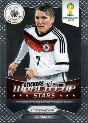 Figurina Bastian Schweinsteiger - FIFA World Cup Brazil 2014. Prizm - Panini