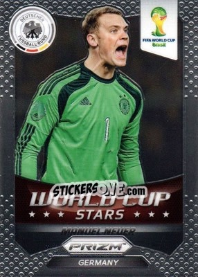 Sticker Manuel Neuer - FIFA World Cup Brazil 2014. Prizm n. WCS-17 - Panini
