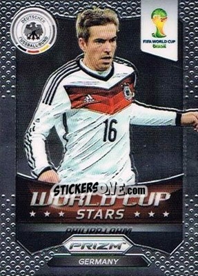 Sticker Philipp Lahm - FIFA World Cup Brazil 2014. Prizm - Panini