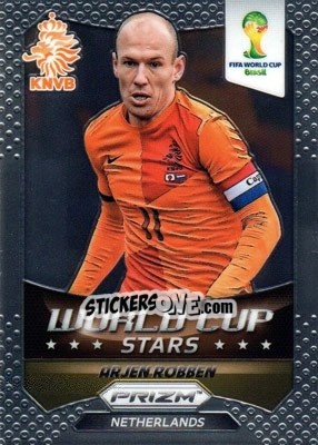 Sticker Arjen Robben - FIFA World Cup Brazil 2014. Prizm n. WCS-20 - Panini