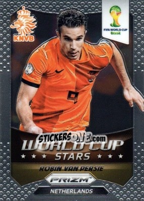 Sticker Robin van Persie - FIFA World Cup Brazil 2014. Prizm n. WCS-21 - Panini