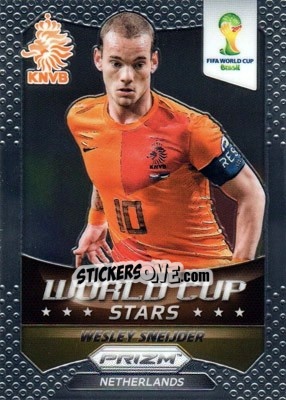 Sticker Wesley Sneijder - FIFA World Cup Brazil 2014. Prizm - Panini