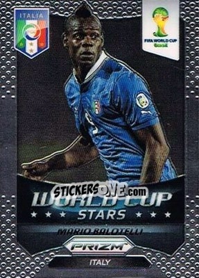 Cromo Mario Balotelli - FIFA World Cup Brazil 2014. Prizm - Panini