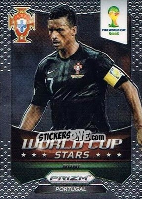 Figurina Nani - FIFA World Cup Brazil 2014. Prizm - Panini