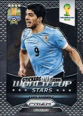 Sticker Luis Suarez - FIFA World Cup Brazil 2014. Prizm n. WCS-37 - Panini