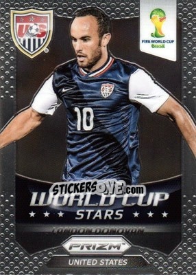 Sticker Landon Donovan - FIFA World Cup Brazil 2014. Prizm - Panini