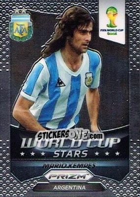 Sticker Mario Kempes - FIFA World Cup Brazil 2014. Prizm n. WCS-43 - Panini