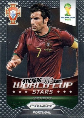 Sticker Luis Figo - FIFA World Cup Brazil 2014. Prizm n. WCS-49 - Panini