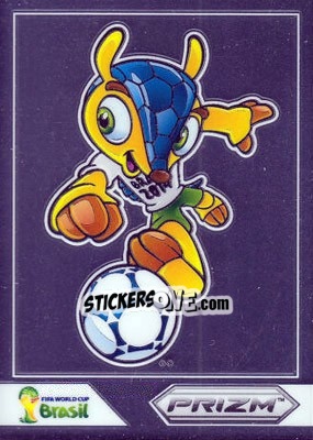 Sticker Fuleco - FIFA World Cup Brazil 2014. Prizm - Panini