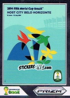 Sticker Belo Horizonte - FIFA World Cup Brazil 2014. Prizm - Panini