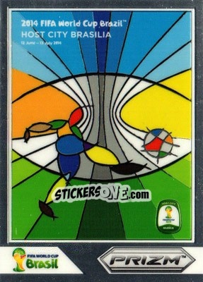 Sticker Brasilia - FIFA World Cup Brazil 2014. Prizm - Panini