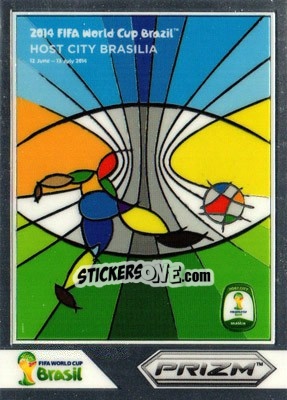 Cromo Brasilia - FIFA World Cup Brazil 2014. Prizm - Panini