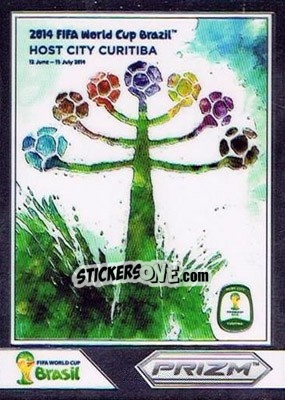 Sticker Curitiba - FIFA World Cup Brazil 2014. Prizm n. WCP-4 - Panini