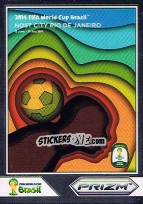 Sticker Rio de Janeiro - FIFA World Cup Brazil 2014. Prizm n. WCP-10 - Panini