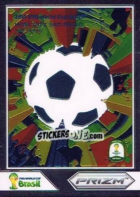 Sticker Sao Paulo - FIFA World Cup Brazil 2014. Prizm - Panini