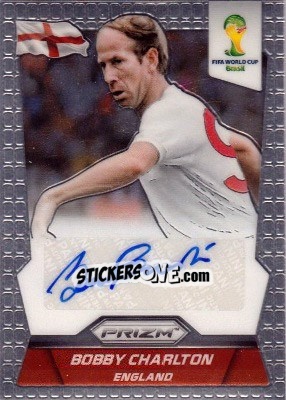 Cromo Bobby Charlton - FIFA World Cup Brazil 2014. Prizm - Panini