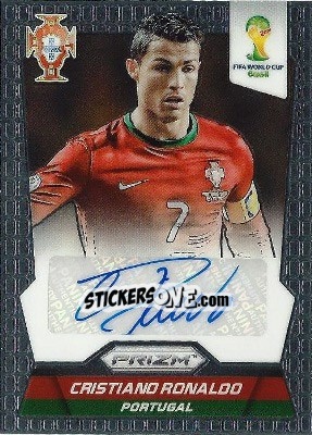 Sticker Cristiano Ronaldo - FIFA World Cup Brazil 2014. Prizm n. S-CR - Panini