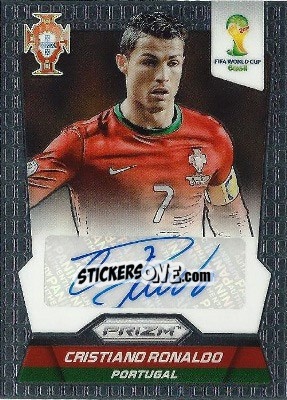 Sticker Cristiano Ronaldo - FIFA World Cup Brazil 2014. Prizm - Panini