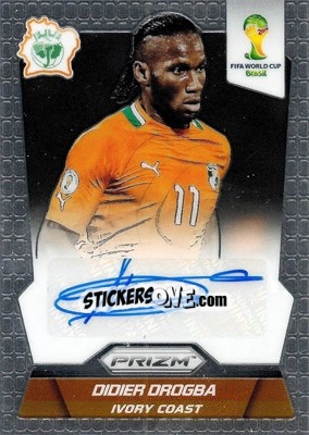 Cromo Didier Drogba - FIFA World Cup Brazil 2014. Prizm - Panini