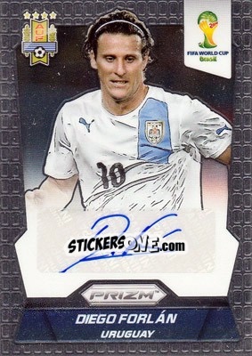 Sticker Diego Forlan - FIFA World Cup Brazil 2014. Prizm n. S-DF - Panini