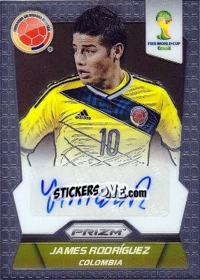 Sticker James Rodriguez - FIFA World Cup Brazil 2014. Prizm - Panini