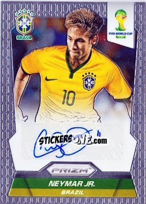 Sticker Neymar Jr. - FIFA World Cup Brazil 2014. Prizm - Panini