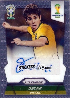 Figurina Oscar - FIFA World Cup Brazil 2014. Prizm - Panini