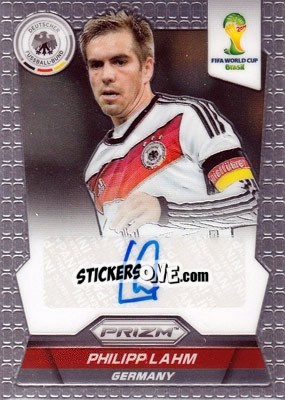 Figurina Philipp Lahm - FIFA World Cup Brazil 2014. Prizm - Panini