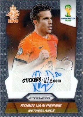 Sticker Robin van Persie - FIFA World Cup Brazil 2014. Prizm n. S-RVP - Panini