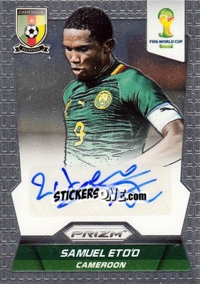 Sticker Samuel Eto'o - FIFA World Cup Brazil 2014. Prizm n. S-SE - Panini