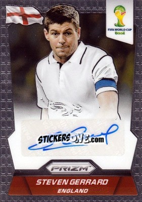 Cromo Steven Gerrard - FIFA World Cup Brazil 2014. Prizm - Panini