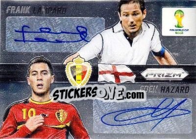 Sticker Eden Hazard / Frank Lampard - FIFA World Cup Brazil 2014. Prizm - Panini