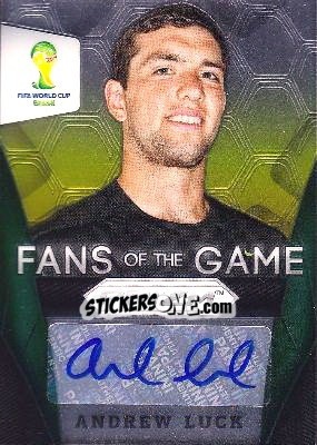 Figurina Andrew Luckau - FIFA World Cup Brazil 2014. Prizm - Panini