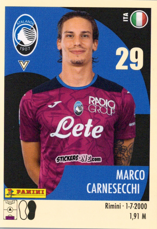Sticker Marco Carnesecchi - Calciatori 2024-2025 n. 5 - Panini