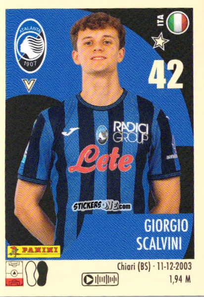 Sticker Giorgio Scalvini - Calciatori 2024-2025 n. 11 - Panini